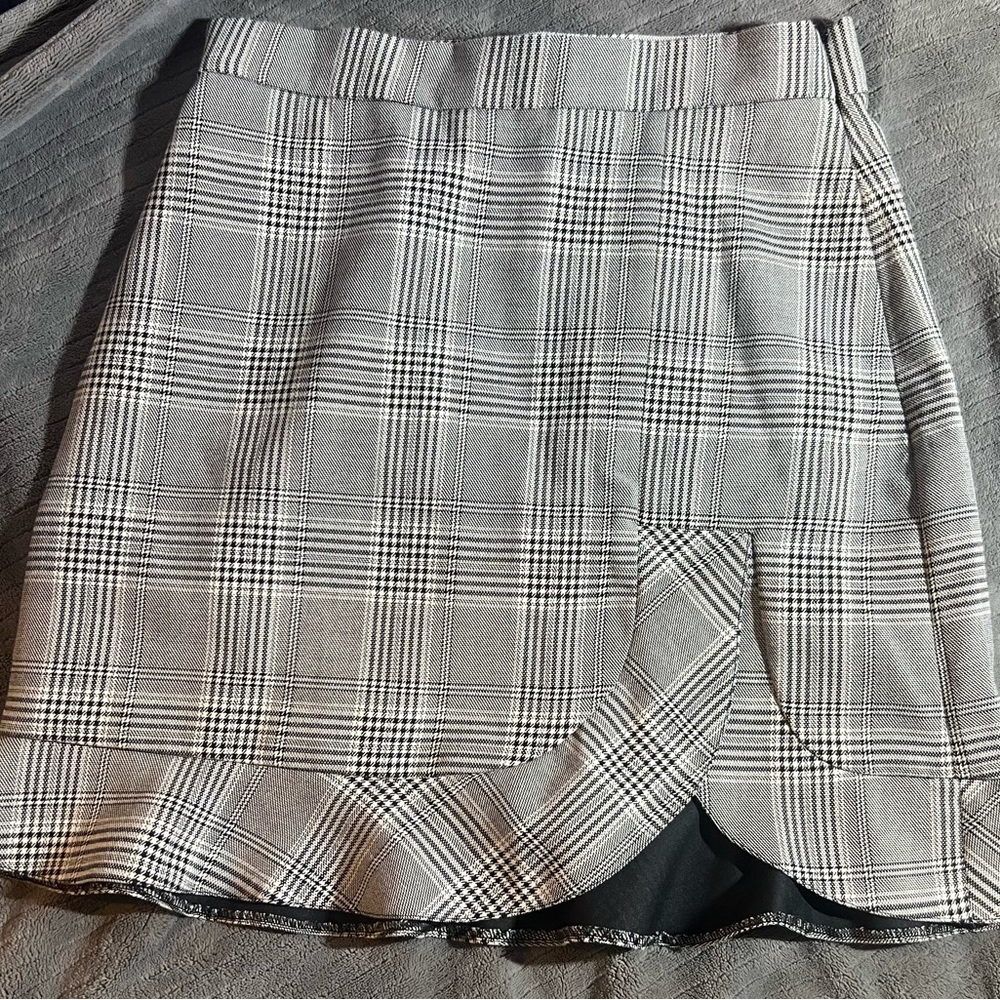 Zara plaid skirt